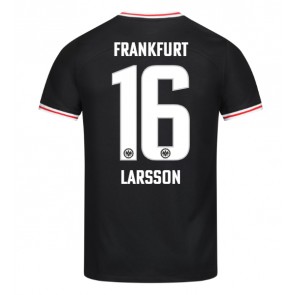 Eintracht Frankfurt Hugo Larsson #16 Udebanetrøje 2023-24 Kort ærmer